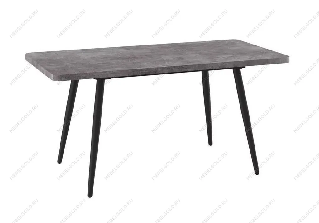 Стол Бьерн (R)-120 (Дымчатая керамика/Черный) 120(160)х80 | изображение 1