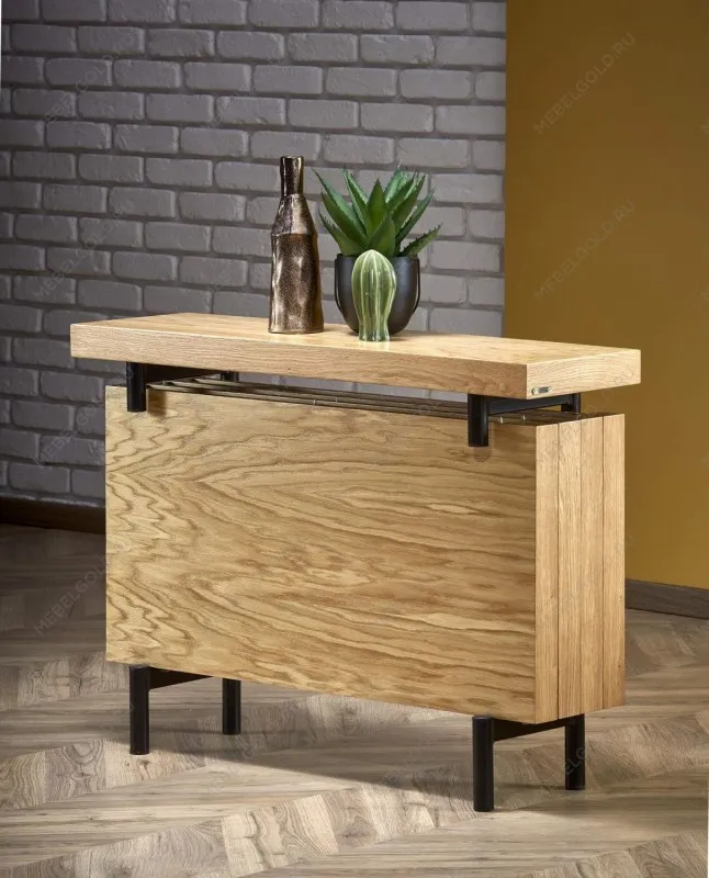 Консоль Halmar INFERNO (дуб натуральный/черный) | изображение 4