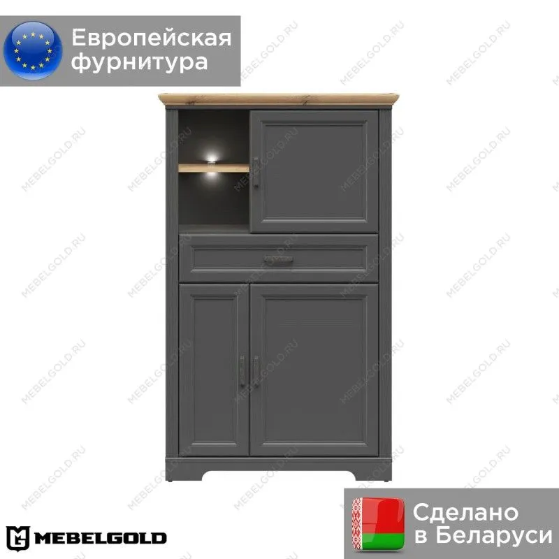 Шкаф Жасмин REG3D1S с подсветкой | изображение 1