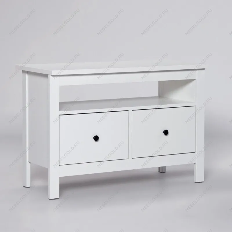 САГА тумба 2 ящика белая | изображение 1