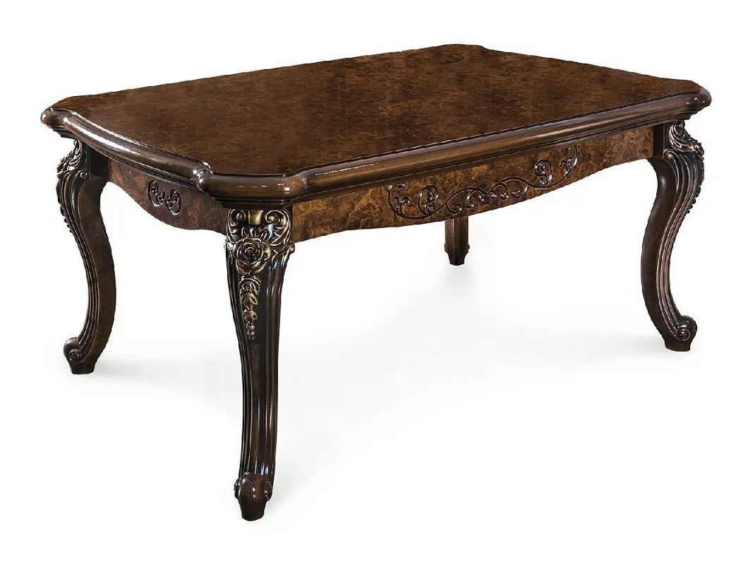 Столик прямоугольный Джоконда корень дуба глянец