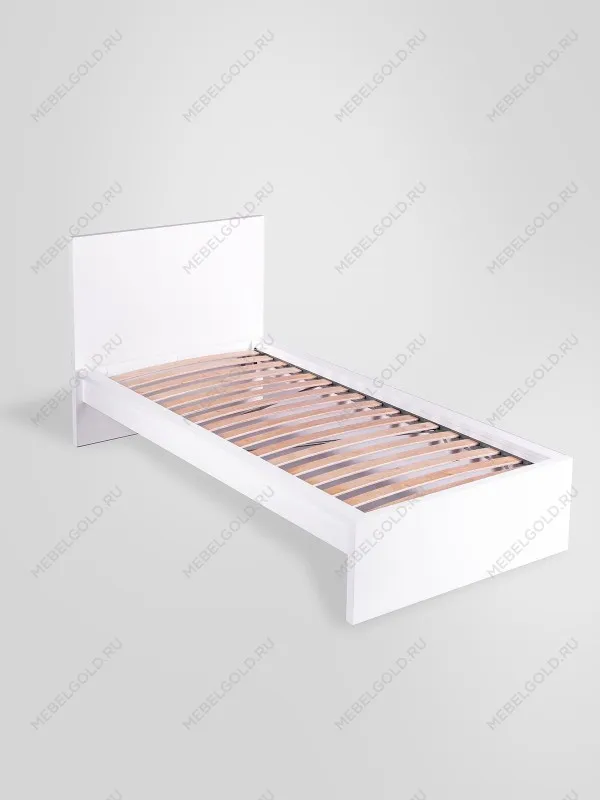 Кровать односпальная Варма СЭНГ, 90х200см, эмаль, белая | изображение 7