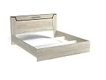 Кровать (каркас) Люкс 1800, Мале (1860*2125*1000) Дуб галифакс белый, 11228 | изображение 1