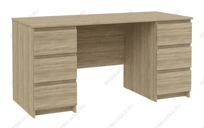 КАСТОР (KULLEN) стол письменный ИКЕА / IKEA 6 ящиков 151х65 сонома