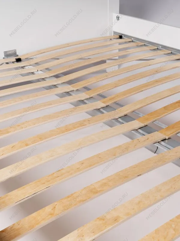 Кровать двуспальная Сага, 160х200 см, белая | изображение 6