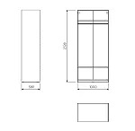 Стеллаж МАКС 100х58х233 белый | изображение 3