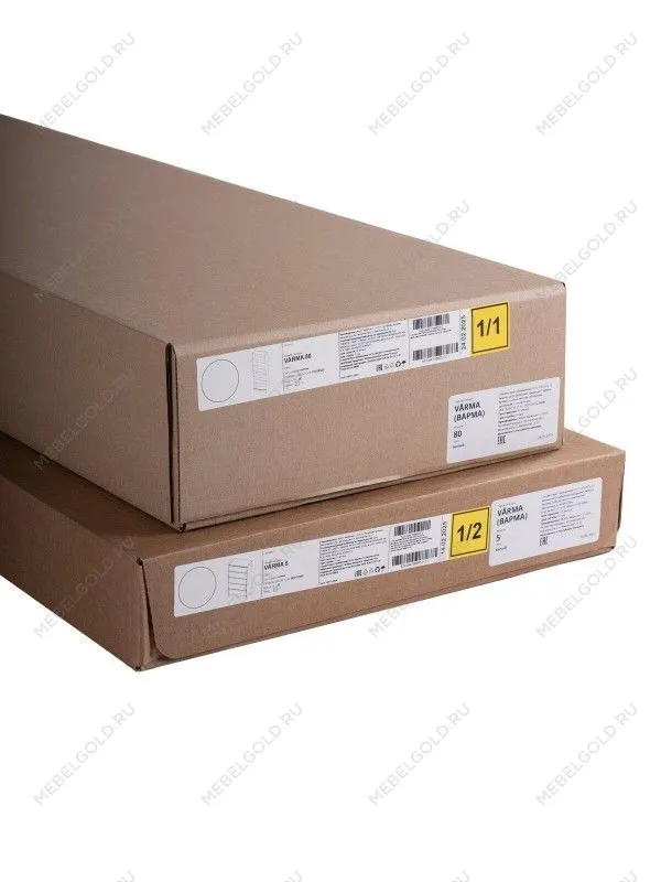 Стеллаж Варма, 6 полок, 78х198х28 см, шпон ясень, черный | изображение 7