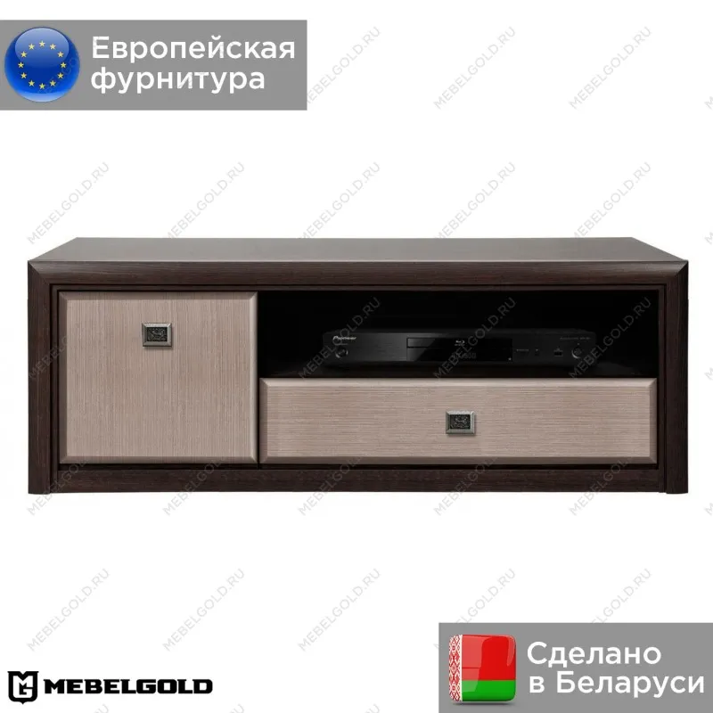 Тумба Коен RTV 1D1S Венге/Штрокс (NEW) | изображение 1