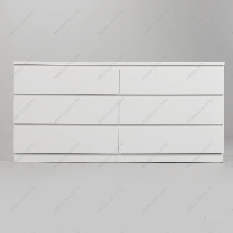 МАЛЬТА комод ИКЕА / IKEA 6 ящиков 160х76 белый | изображение 2