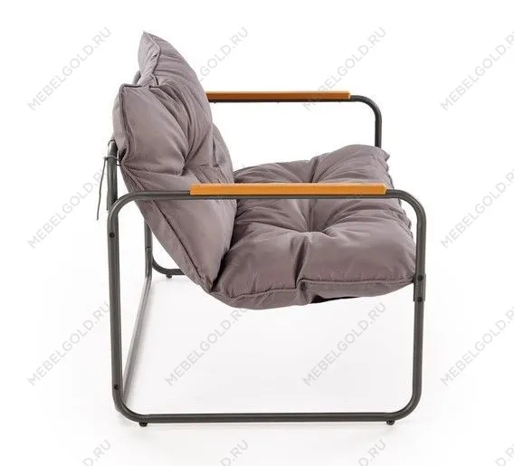 Комплект (диван + 2 кресла + стол журнальный) Halmar HUDSON (серый/коричневый) | изображение 3