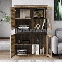 Шкаф с витриной Джаггер 2V2D1S