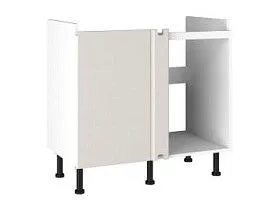 Стол под мойку угловой СМУ-100, Виста (900*534*870) Экокожа Белый, 26303