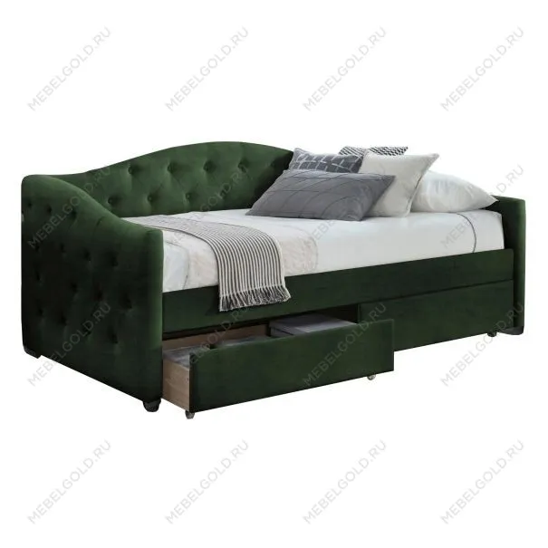 Кровать Halmar ALOHA (темно-зеленый) 90/200