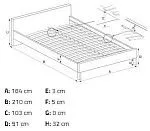 Кровать Halmar VALENTINA 160 (античная черешня) | изображение 3