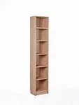 Стеллаж Варма, 6 полок, 38х198х28 см, шпон, дуб беленый | изображение 5