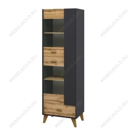 Шкаф комбинированный Сканди МН-036-10 Графит