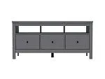 Тумба ТВ Сага, 3 ящика, 131х42х63 см, серая | изображение 5