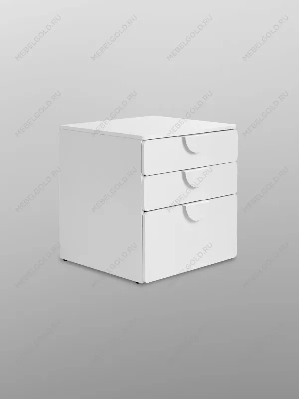 Комод Пикси, 3 ящика 60x57x60, белый (робкий подснежник) | изображение 17