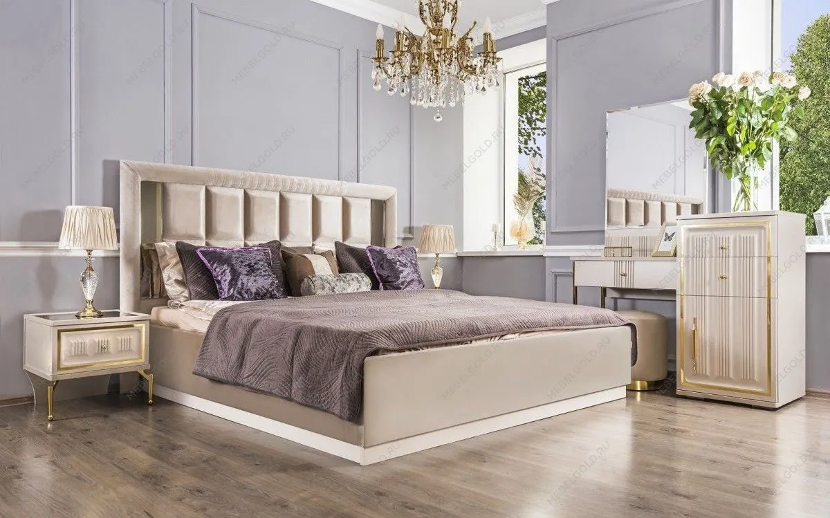 Кровать Замира 160x200 см бежевый | изображение 7