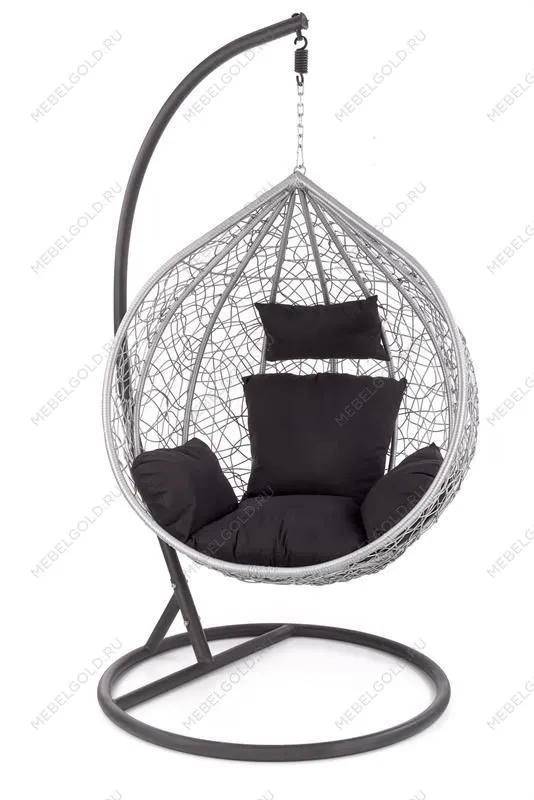 Кресло Halmar EGGY (серый/черный)