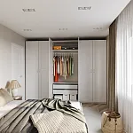 МАКС дверь 50 (с зеркалом) белая | изображение 1