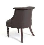 Кресло Бархат (темный тон/кожзам 1 шоколад) | изображение 2