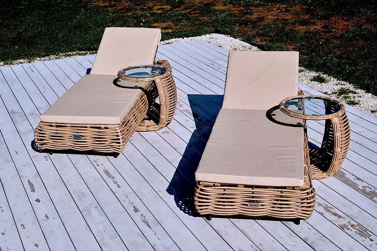 MOKKA MAJORCA боковой столик, цвет соломенный | изображение 5