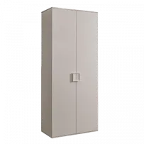 Шкаф 2-х дв. для платья Диора слоновая кость/серебро ДШ2/2