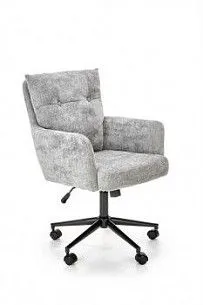 Кресло компьютерное Halmar FLORES (светло-серый/черный)