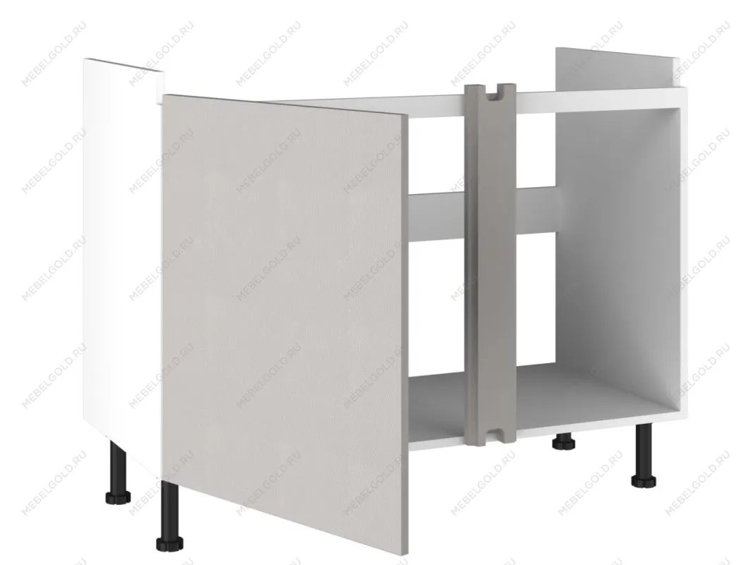 Стол под мойку угловой СМУ-120, Виста (1100*534*870) Экокожа Бежевый, 26505 | изображение 1