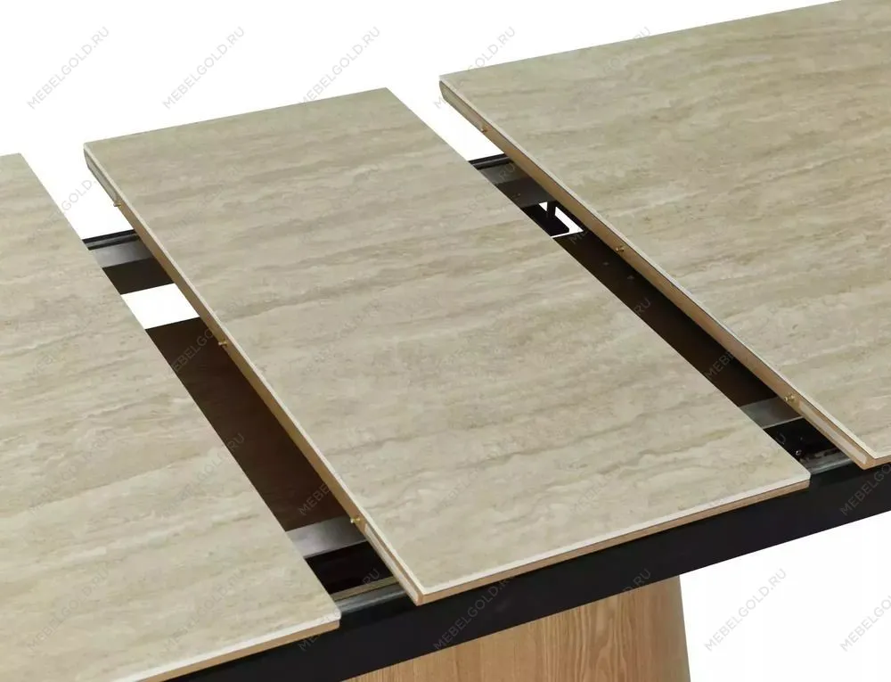 Стол обеденный Signal MONACO 160 (травертин/дуб) | изображение 4