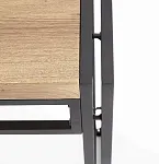 Комплект столовой мебели Halmar BOLIVAR (стол + 6 стульев, дуб золотой/черный) | изображение 2