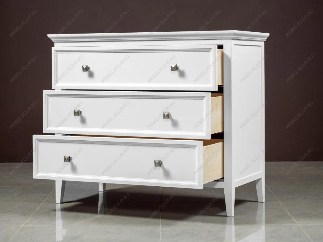 Комод 3 ящика Manhattan (Белый) | изображение 4