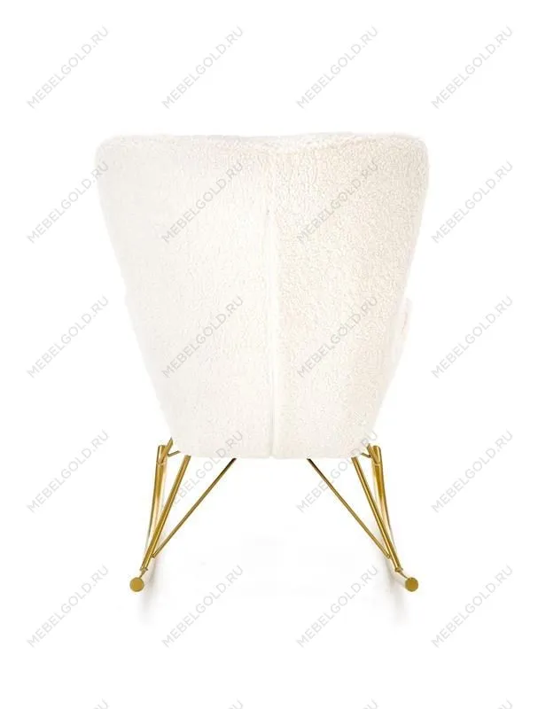 Кресло-качалка Halmar LIBERTO (кремовый/золотой) | изображение 3
