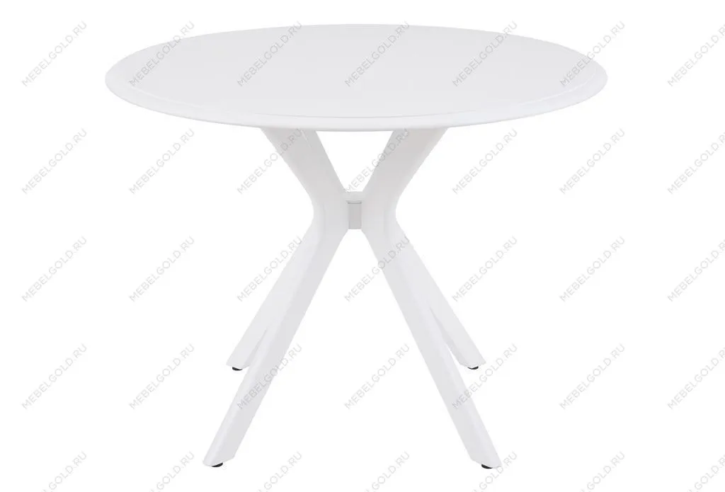 Стол Пекин не раздвижной (1000*1000/цвет столешницы Белый/цвет ножек Белый) | изображение 2