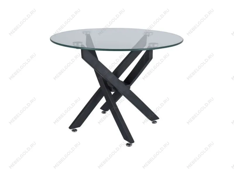 Стол журнальный Signal AGIS A (прозрачный/черный)