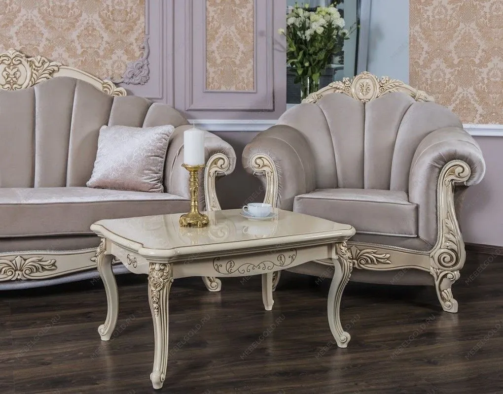 Кресло Марселла крем глянец | изображение 5