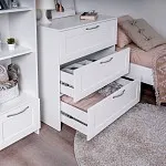 Комод Сириус, 3 ящика, 78х41х94 см, белый | изображение 3