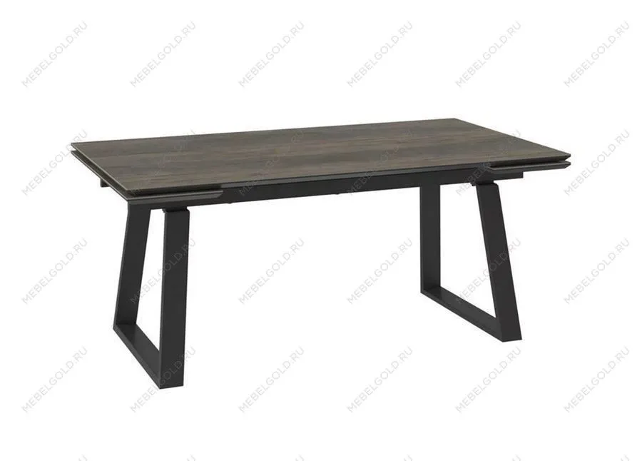 Стол с керамическим покрытием Chelsy-180 (180+45+45)х98 / OAK VINTAGE PREMIUM CER/ЧЕРНЫЙ)