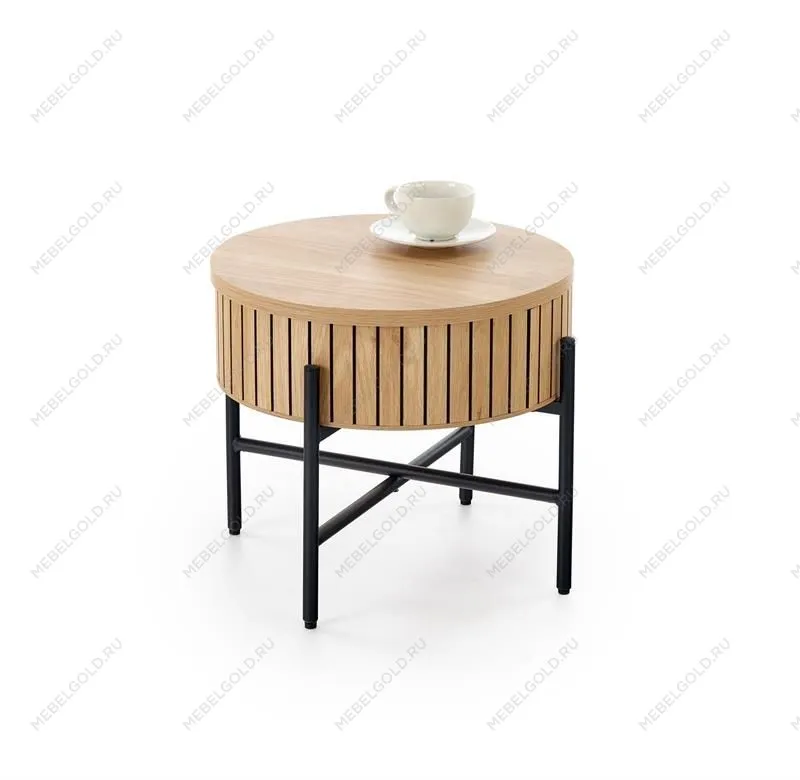 Комплект Halmar DANTE (2 стола журнальных) (натуральный/черный) | изображение 14