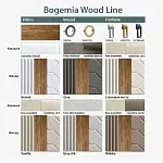 Шкаф 3-х дверный Bogemia Woodline Air (Ваниль/Черный) БМШ2/3(2) | изображение 1
