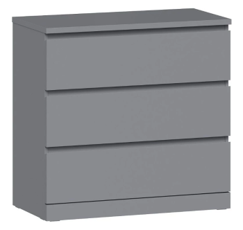 МАЛЬМ / VARMA Комод ИКЕА / IKEA 3 80х77х40, серый