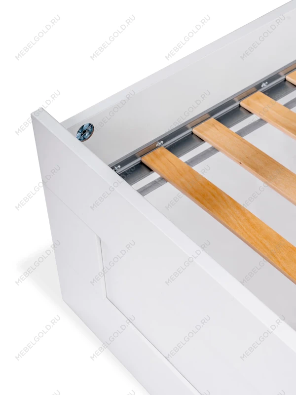 Кровать односпальная Сириус, 80х200 см, белая | изображение 14