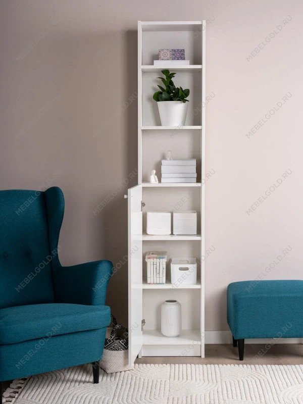 Стеллаж Варма Стэнд 39х198х28, белый | изображение 4