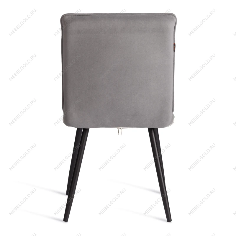 Стул обеденный Sweet, флок, серый/черный, 29, 46х55х88 | изображение 3
