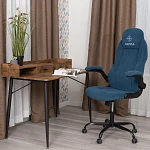 Кресло BAZUKA metalBL, велюр, синий, 32 | изображение 14