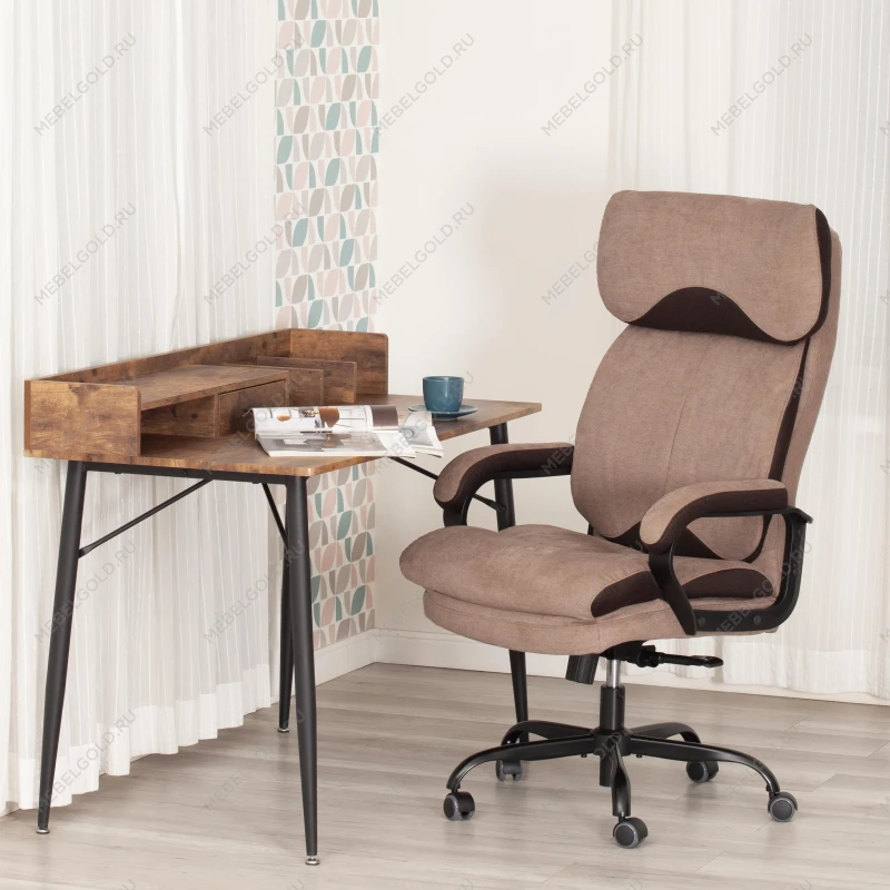 Кресло Duke metal BL, ткань, светло-коричневый, KUB 03/TW-24 | изображение 12