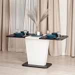 Стол обеденный GENT, ЛДСП, 110-145x68,6x75,5 см, Мрамор Блэк Роял/Белый | изображение 14