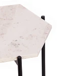 Столик кофейный Secret De Maison FENDY ( mod. 11980 ), алюминиевый сплав/мрамор, 38*38*53 см, античная медь | изображение 4