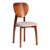 Стул DIAMANTE мягкое сидение, бук, 42x42x85см, коричневый, ткань wool caramel, бежевый